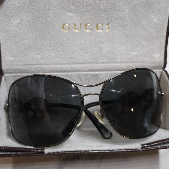 Women's Gucci Black Metal Framed - Picture 10 of 12